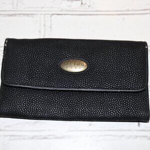 🖤 Metro Gear Black Wallet · 5" x 7.75" · Textured Faux Leather